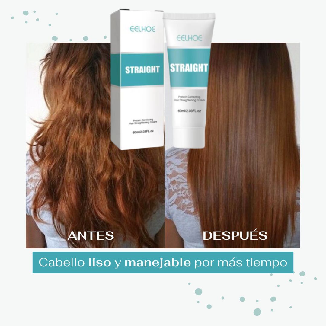 Crema alisadora de cabello