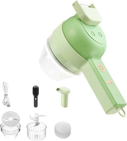Cortador de verduras eléctrico 4 en 1